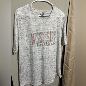 Bella Canvas Mississippi Christmas size xlarge tshirt